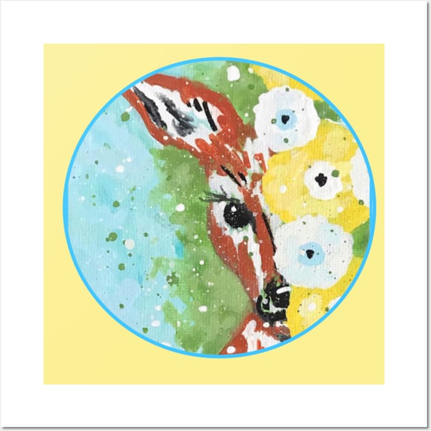 Peeking Fawn Wall Art by KrissyK